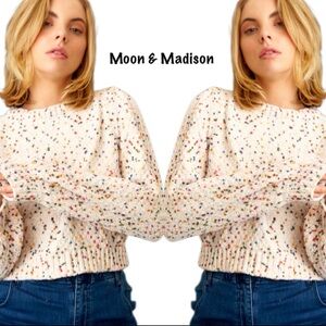Moon & Madison Women's Speckled Sweater - Multicolor